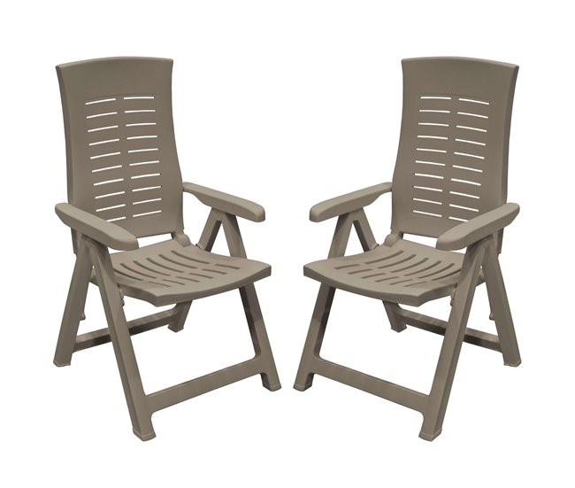 842a307e27e29f8f636886159e1cbb326976b1e2_bc1d298f6c68402394a70c1e13c9a1f5 Pack 2 Sillones Plegables Muebles de Exterior Silver Estilo Práctico en Color Marrón 59x108x62 cm - Conforama Garantía Incluida