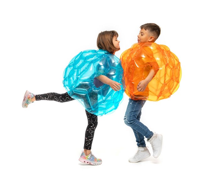 Oferta Pelota Burbuja Hinchable Gigante Parachoques Bumpoy InnovaGoods 2 Unidades - Conforama