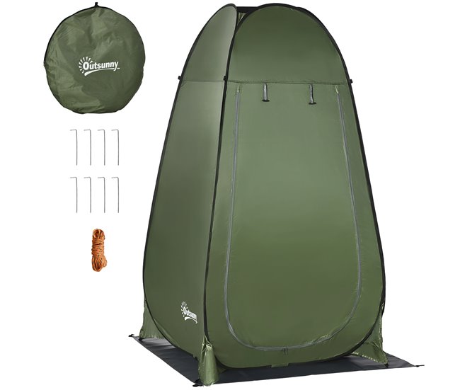 85935fbba7fe5d1a9adab05b82caad9516eb6ea8_71883b2e41f44a81b56a6f19e8f705d5 Outsunny Tienda de Campaña Instantánea Pop-Up Tienda de Ducha Camping Portátil con Gancho Bolsillo Bolsa de Transporte y UV 20+ para Baño Vestuario Cambiador 126x124x189 cm Verde Oliva - Conforama Ordena Ya