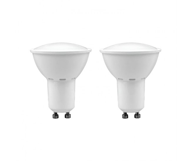 8e9df91228c3dc3e21c58cc608b2670547810bcb_ccb0e3a2caa9414593ac37a7f007d2fd Pack 2 Bombillas LED Spotlight GU10 6W Equi.50W 540lm 4000K 25000H 7hSevenOn Premium - Conforama Máxima Calidad