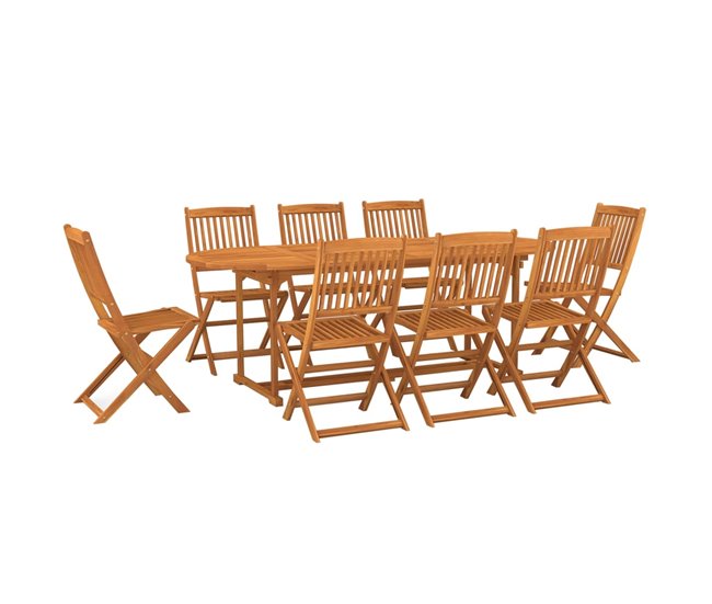 8f5a5232611d7d937087a94e9cca0688483a3d0c_0293647404844be2aaa9dbd95055337f A Buen Precio Set de comedor para jardín 9 piezas madera maciza de acacia - Conforama