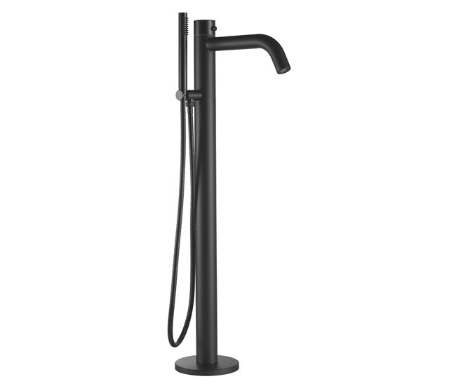 Grifería Para Bañera Exenta Negra Con Ducha De Mano Columna De Ducha Con Grifo Negro Para Bañera Independiente Sined Ducha Con Entrada De Agua Fría y Caliente En Acero Inoxidable 316l De Alta Calidad También Apta Para Exteriores - Conforama Gran Oferta