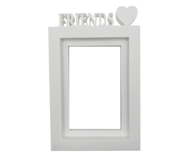 92cb42e7f2bb9afd3785c12b7d0a5fed47e7b24d_d98238a425a24ba8909ed4c0c6bb2dad Nuevo Modelo Marco de Fotos de Mesa o Pared / Modelo ''FRIENDS'' / Tamaño del marco 24,5x17,5cm para Fotos de 13x18cm / Color blanco - Conforama