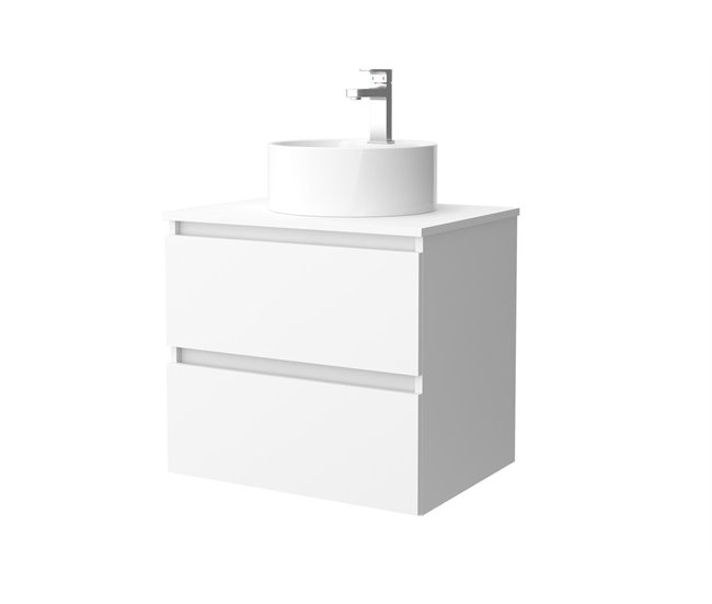 9314b81f293fc0b536c0c26555043d8397f8d479_a9c3c7a12f714211ab394eec5b166ba2 Mueble de baño Bequia 70 cm Blanco Mate | Lavabo sobre encimera | Salgar - Conforama Envío Gratis
