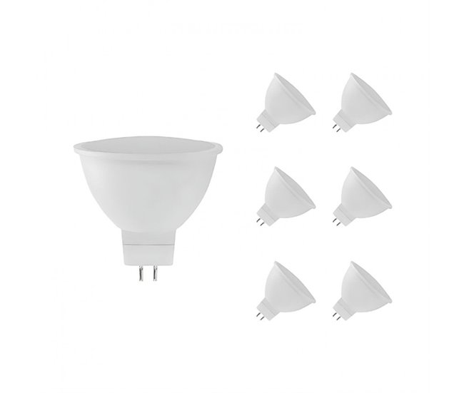 93394a5ef8345625e3caa9526399e895d7fd45af_ca456965143c423aa512bf6c43e02525 Pack 6 Bombillas LED GU5.3 Spotlight 8W Equi.60W 700lm Blanco Calido Raydan Home - Conforama Pago Seguro