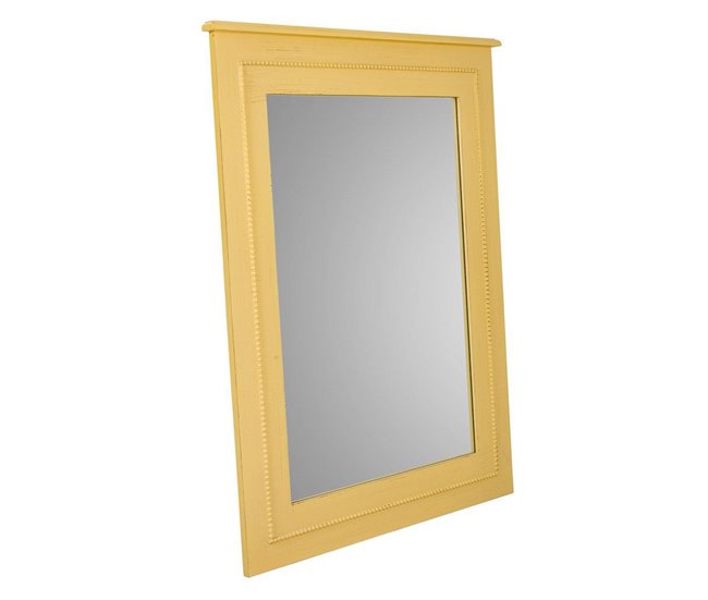 Bestseller Espejo de madera amarillo 70x03x90 - Conforama