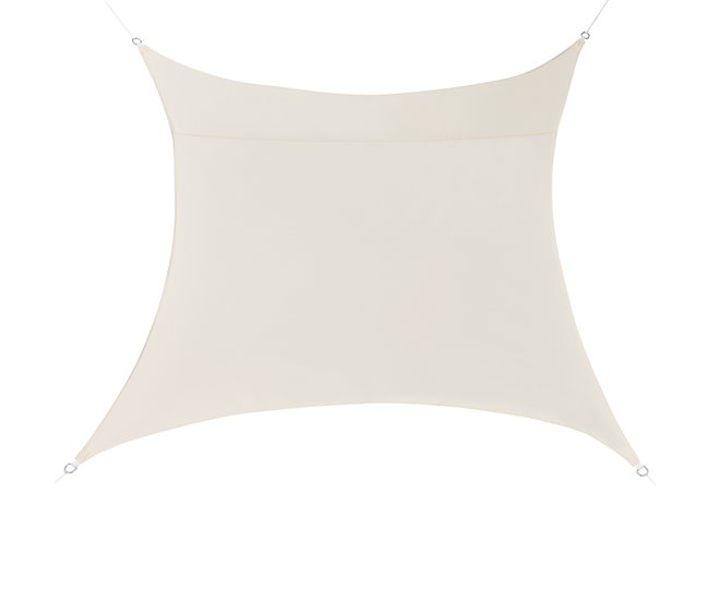 [en.casa] Toldo vela de Sombra para jardín Repelente al agua cuadrado 2m x 2m gris oscuro - Conforama Popular