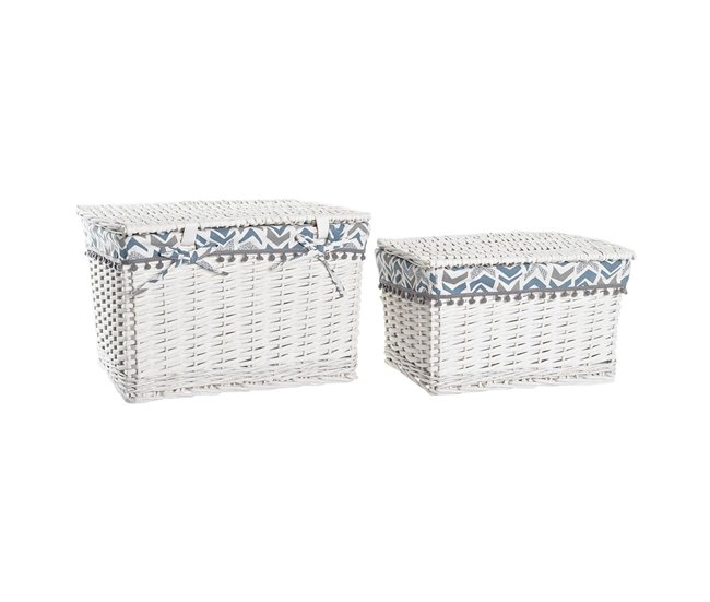 9b07b1d3ac2a6e25423bb304cb11c8bcda0996f9_e4506abda567479681a4f57cb94f5580 Juego de Cestas DKD Home Decor Poliéster Mimbre (45 x 35 x 30 cm) - Conforama Envío Gratis