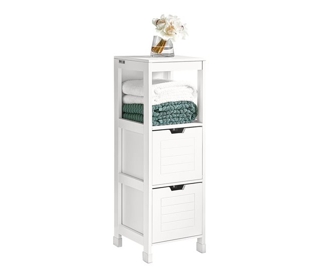 9b80ffa8f94aeae0c224abf70e053fb399427000_f11e01c0bd2c4f51a71a32d2bcc93b8f Mueble Columna de Baño, Armario para Baño - 1 Estante y 2 Cajones FRG127-W SoBuy ES - Conforama Bestseller