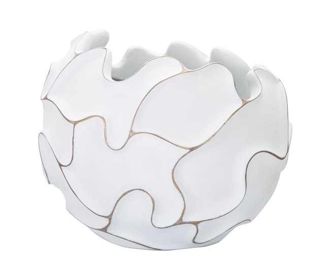 9bafce89db47e1a959e07e6ed799a1f9af3985bc_28e417455c734633b0a4a46557cdd6a8 Promoción Jarrón Decorativo MF658, Poliresina, Blanco - Conforama