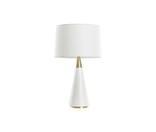 9c98169befe6d261f8218066696e112e3c00daec_00a45d03a69b4bb0aef4469cae88dfc9 Lámpara de mesa Home ESPRIT Blanco Dorado 50 W 220 V - Conforama Ocasión Especial