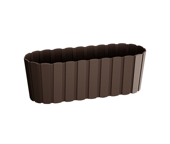 Jardinera para balcón BOARDEE BASIC 4,9L., dimensiones (mm) 383x144x130, color Marrón - Conforama Precio Económico