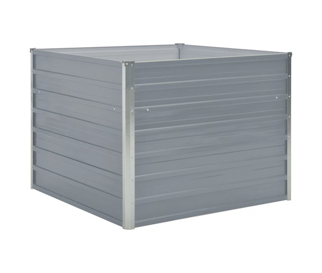 Jardinera 100 x 100 x 77 cm acero galvanizado gris 02_0000788 - Conforama Liquidación