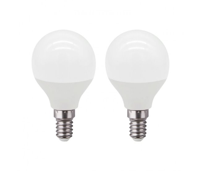 a4bcf7ed2cff89f5501d3d786e2d9cc664f84c7e_66ccfaffa21c45eea3ddef403a45f0cc Ocasión Especial Pack 2 Bombillas LED Esférica E14 6W Equi.40W 470lm 25000H Blanco Frio 7hSevenOn Premium - Conforama