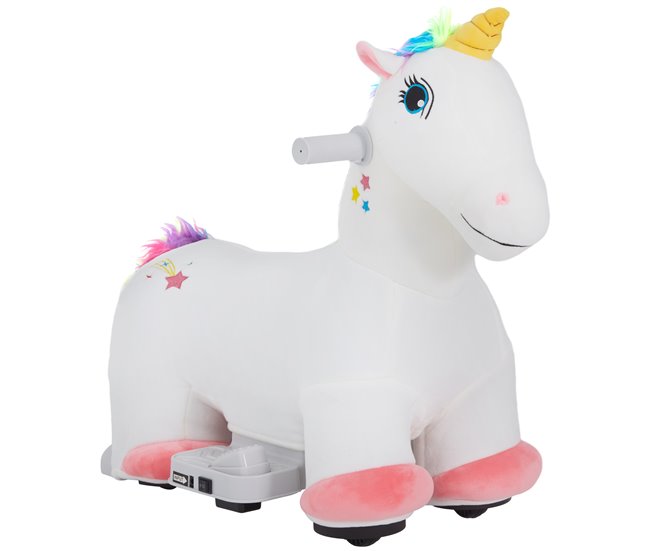 a4ccb0ffb97a110164a0bf58179229d97cad14e7_f6719d67aa7146c4b4b658185cfb7914 Hecho A Mano AIYAPLAY Unicornio Eléctrico para Niños de 18 a 36 Meses Caballo Balancín Eléctrico con Batería 6V y Música Carga 25 kg 69x34x53 cm Blanco - Conforama