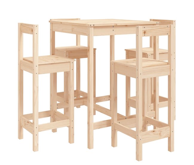a4e66bbd8b5d560f0c36fd3d5138838752739720_0c58fe1da4b1473e8ef8addba3d1df6a Set de mesa y taburetes altos jardin 5 piezas madera pino negro - Conforama Gran Oferta