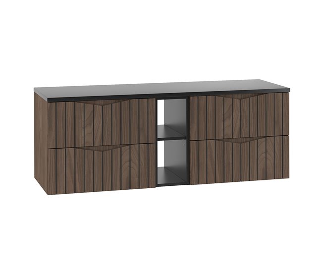 a5496c25a90d6b09f87d4631ff5f9cbe8df04e16_8a328cb17d924096904b46e7b13c2d99 Mueble bajo lavabo 140cm 2 compartimientos encimera Siena madera y negro - Conforama Más Vendido