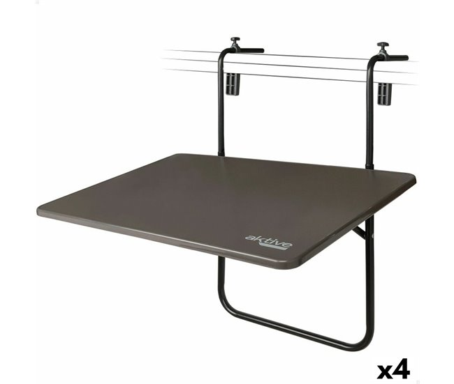 a6e7fda05506bde4763920f571c0992e01679290_5c3b42f133c44b5e987794a48507b772 Liquidación Mesa Plegable Aktive Para colgar en balcón Acero 60 x 66,5 x 40 cm (4 Unidades) - Conforama