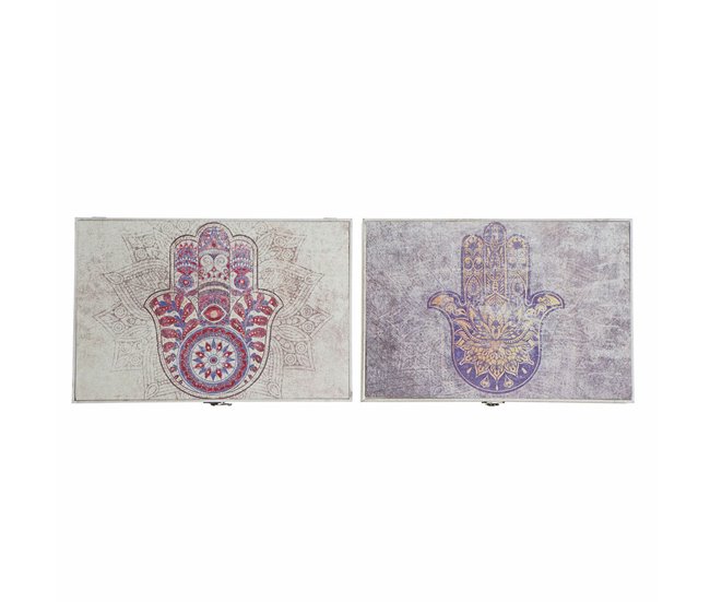 a7ace7b16cd72dff48502f2dd537e202cdfff612_e76ab455049248a4a8e08c1f6cd6d0b9 Armario de llaves DKD Home Decor Beige Gris Lienzo Madera MDF 2 Unidades 46,5 x 6 x 31,5 cm - Conforama Exclusivo