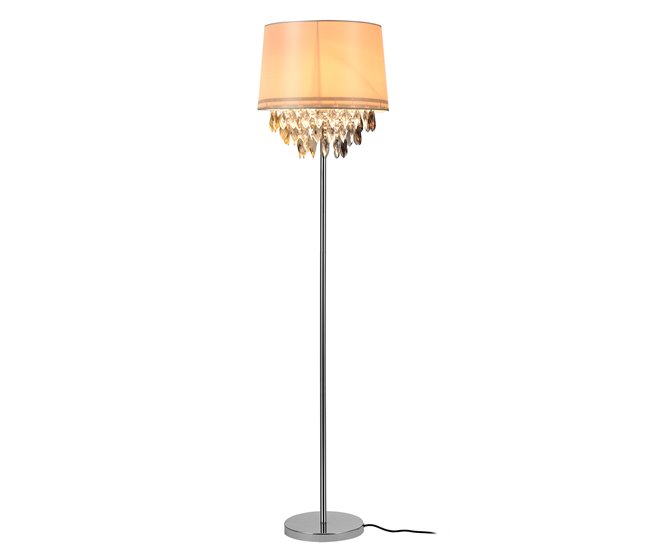Compra Hoy [lux.pro] Lámpara de pie - E27 / 60 W / 230 V - blanco-cromo 165cm - 40cm - Conforama