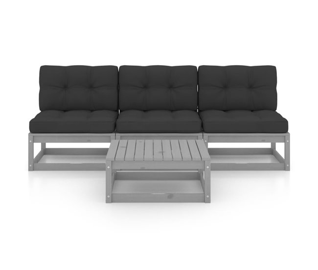a9c77e64b04ebcc1a94272877905ae8424d206ef_8313949cb8ad42a3a9ce9fdb353e1873 Juego de muebles de jardín 4 pzas y cojines madera pino maciza - Conforama Oferta Limitada