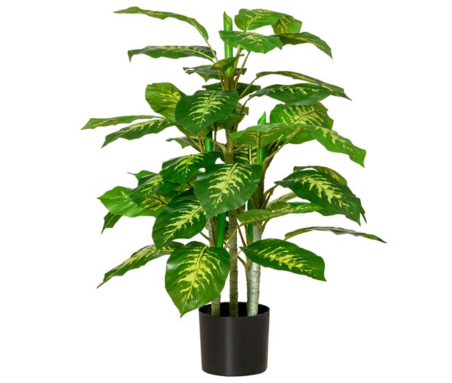 ab8ae10bed9b038081abf9f4b67730494fc7378e_6943f809c2234bc29c7a925bd6e9cf55 Más Vendido HOMCOM Planta Artificial de 95 cm Árbol Artificial con Maceta Planta Sintética para Decoración Hogar Salón Oficina Verde - Conforama
