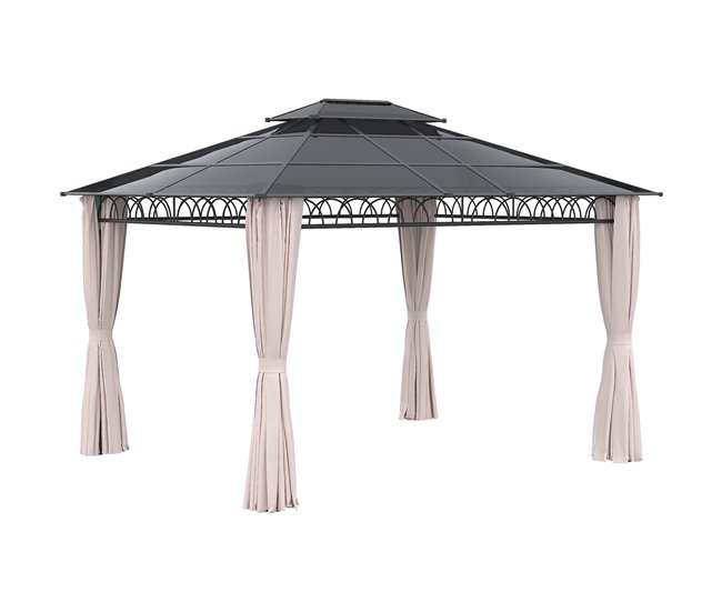 acbf92747393ca16d56600fd54d92c13ffc54eb8_bff19630bddb46eda13d91fb92f81dd8 Compra Hoy Outsunny Cenador para Jardín 3,6x3 m con Marco de Alumnio Pabellón para Exterior con Techo de Policarbonato Anti-UV Gazebo para Fiestas Eventos Caqui - Conforama