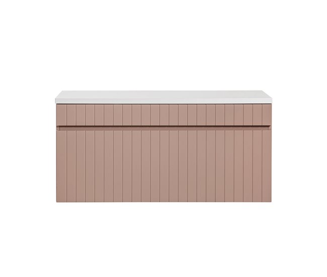 acd61027e2ccb54899ceabd1b995b6e93b7bf188_c47458f9a245422d865c27d2484b8f8e Hecho A Mano Mueble bajo lavabo 100 cm encimera Zelie Rosado y blanco - Conforama