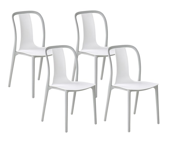 b0ac0bb49443f54e841aa27e0db34328aca82455_fa8950dac4034e778a86dc31f0792805 Profesional Conjunto de 4 sillas de jardín SPEZIA Gris - Conforama