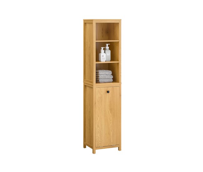 Más Vendido Mueble Columna de Baño Armario Alto Estanterías BZR95-W SoBuy ES - Conforama