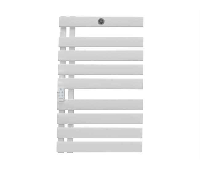 b2fd6948c76cb0753ebb82f5f2c9829ae7ef3a2a_cdb62de5f0b54fdeb5519ab3a37ef9bb Descuento Elektrische handdoekhouders met IP24 bescherming en 425 W. Het fungeert als handdoekdroger. kledingverwarmer en ondersteunt tegelijkertijd uw verwarmingssysteem. Het heeft WiFi-bediening en een LED-display met wekelijkse thermostaat. Gemaakt van zwart alu - Conforama