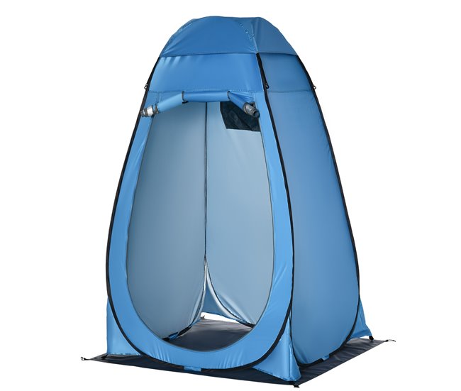 b331655a5146bb3b5ac058fba710ed3b467cda1e_d1c8fe6dcec7406fad45fac992802817 Outsunny Tienda de Ducha Instantánea Pop-Up Tienda de Privacidad Portátil con 1 Gancho Bolsillo Bolsa de Transporte y UV 20+ para Baño Vestuario Cambiador Inodoro 126x124x189 cm Azul - Conforama Comprar En Línea