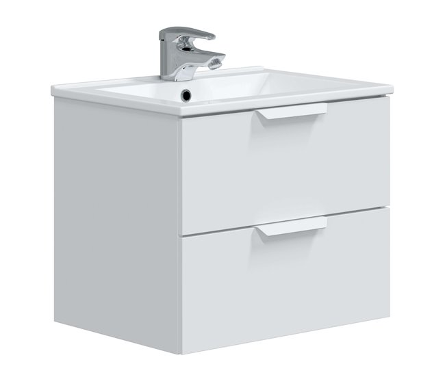 b3a54752218c066324f9278a118e3e747767d0d7_f8dd8cf51237493bbe7df797a59e7be1 Mueble de Baño Suspendido Pequeño Estilo Contemporáneo Color Blanco Brillo 60 cm (Sin Lavabo) - Conforama Favorito De Clientes