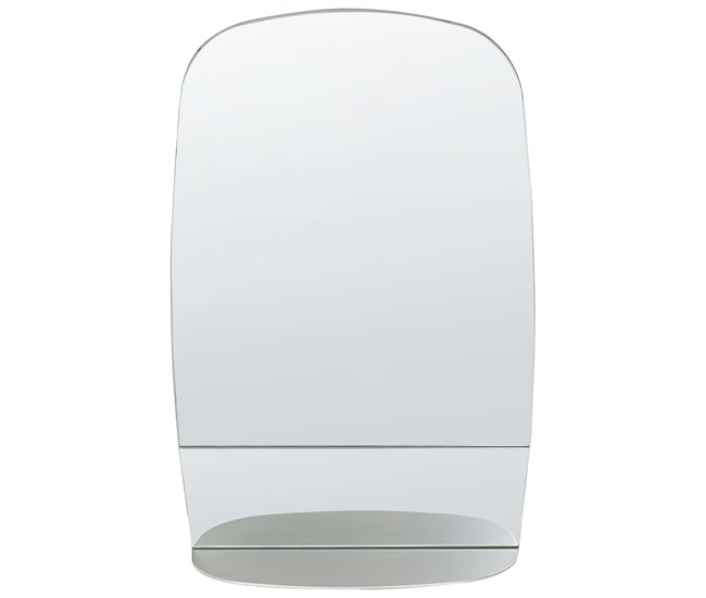 b5ec659710e52058563b72e17198b66e1c352fdf_d9a0eb4c293c4548a7ae96e8fe9df8dc Espejo de pared con estante BRANNAY 40 cm 60 cm Metal Plateado - Conforama Económico