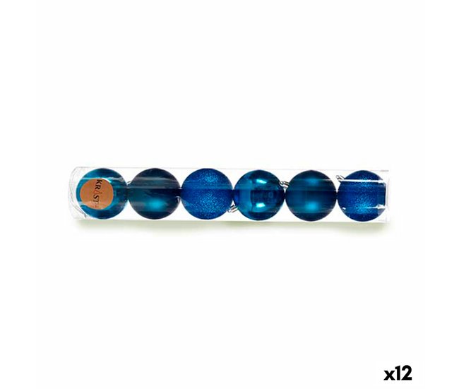 b7b2585c4361a63be6b7b4bb88fbceadf82b81b8_4311f7e1e5cb4c6dbcb66a7acf9ba6e6 Gran Oferta Set de Bolas de Navidad Azul Plástico 8 x 9 x 8 cm (12 Unidades) - Conforama