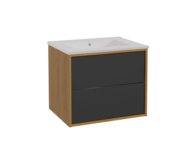 be28f9261ac378dff90102ee13a12eff2a28d045_d5d1a56e44db4a90aa3d75d4d3499584 Últimas Unidades Mueble lavabo individual encastrado 60 cm Denzel Blanco y Madera - Conforama