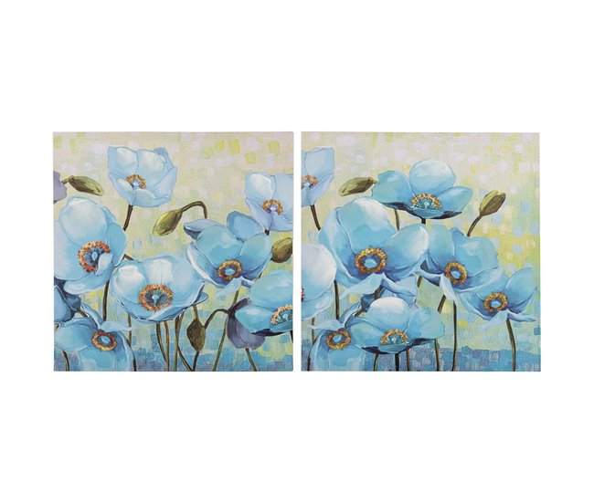 bf17317c162d6899f67a2162bb5615ec2c093c06_ce5adddda4cb44c08d2590d3f73e9bb5 Set 2 Lienzo Flores 40% Pintado A Mano 40x2x40 Cm - Conforama Pago Seguro