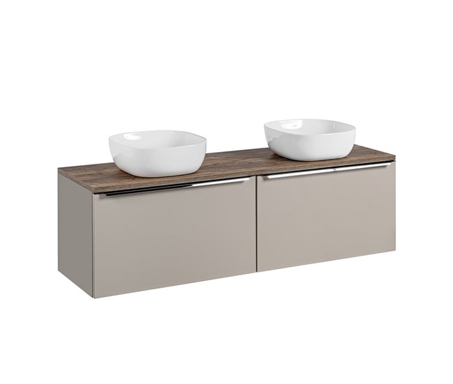 c0b0cad05b14fdfb575b12deb5f4666a317f1ce8_d503e0799d9742239a1944fa826a50a0 Súper Precio Mueble lavabo doble 160cm Éros Topo - Conforama