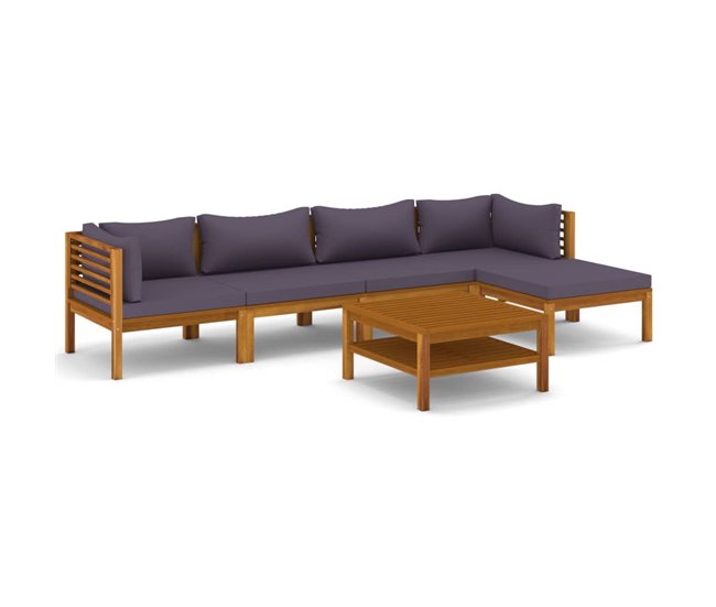 c0c8d3832bf2c741822a7a26d4ce21f21da36972_39e25e63ed074238826d420b0525ec22 Auténtico Muebles de jardín 6 piezas cojines madera maciza de acacia - Conforama