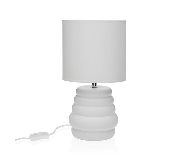c0d5ba5e062bdb3c09038aa2eabdb0a1d8f6403d_2ad0088356284b279e3a2e46a15494d4 Lámpara de mesa Versa Blanco Cerámica 40 W 17 x 32,2 cm - Conforama A Buen Precio
