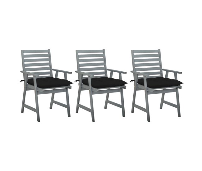 c362b37b094e84195d7ed99a63c148fdb2b1880a_792755518197462f8549fb38812e1ba6 Sillas comedor de jardin 3 unidades madera maciza acacia y cojines - Conforama Oferta Especial