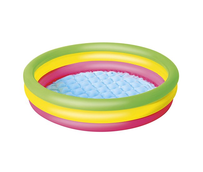 c4e8b9a16ecde4b921761cbe27bccecfdf6c031e_02f3def70f7d4097bf4ef022dfdda1d3 Garantía Incluida Bestway Piscina Hinchable Infantil 3 Aros Suelo Acolchado 102x25 cm +2 Años Jardin 51104 - Conforama