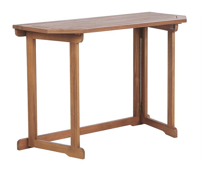 Mesa de balcón TREIA 110 cm 47 cm Madera de acacia Marrón - Conforama Promoción Exclusiva