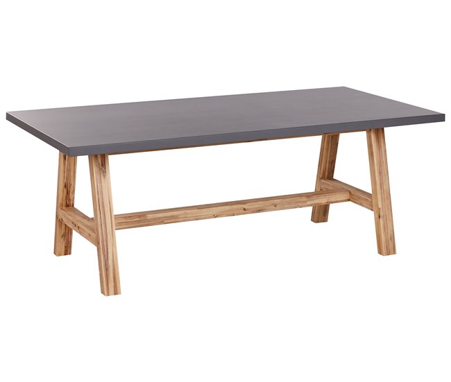 c7b158da4912beb3932a78e5125d478587016d4c_bda1c099ca2f4531892480631c30a7d7 Ordena Ya Mesa de jardín TONNARE 200 cm 100 cm Cemento Gris - Conforama