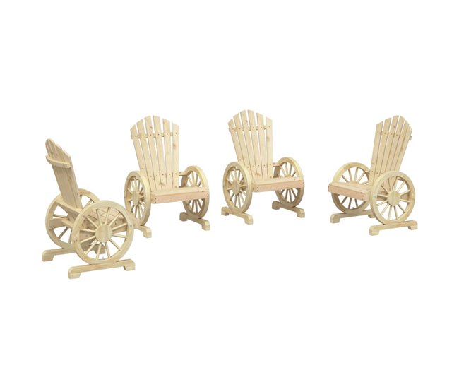 ca706bdcc6908f1c027fbff8dbf8669f2bcb7771_3390b5a90890426f8be244e4093e517f vidaXL Sillones de jardín Adirondack 4 uds madera maciza de abeto - Conforama Exclusivo