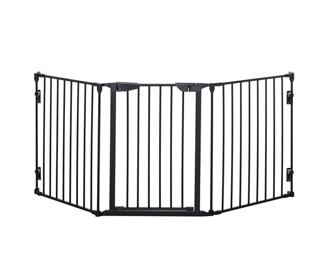 cdaca4c2a500c9ded5baac6acecc2e690266b0d9_28c66f07ffee4e4394d6f982756ef9c6 Oferta Especial PawHut Barrera para Perros Plegable 180x74,5 cm Valla para Mascotas de 3 Paneles con Cierre Automático Barrera de Seguridad para Escalera Pasillo Negro - Conforama