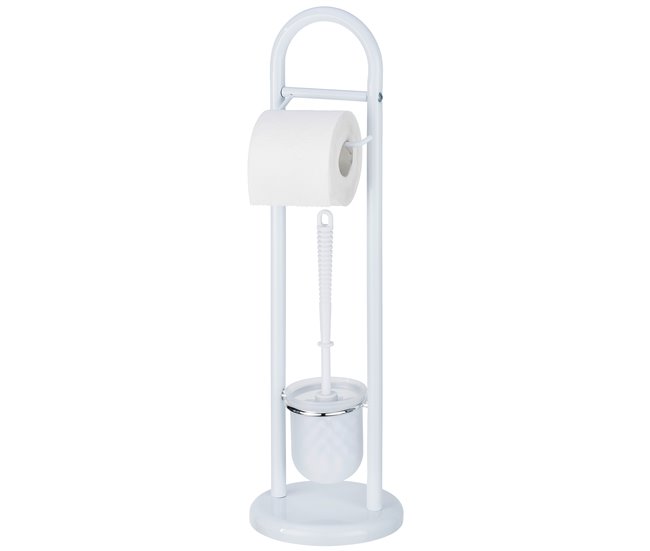 Mejor Precio Juego De Pie Wenko "Siena" De Acero En Color Blanco 19 X 19 X 63 Cm - Conforama