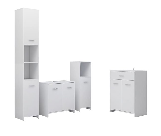 ce0520380790f4148140f8313ed86db83b98ad1c_e590c2b43ed44fd4b5e0c72d80d767ae vidaXL Juego de muebles de baño 4 piezas blanco - Conforama A Buen Precio