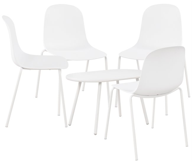 Suite de 4 plazas Veldin Plástico Blanco 147X186X85 cm - Conforama Compra Ahora