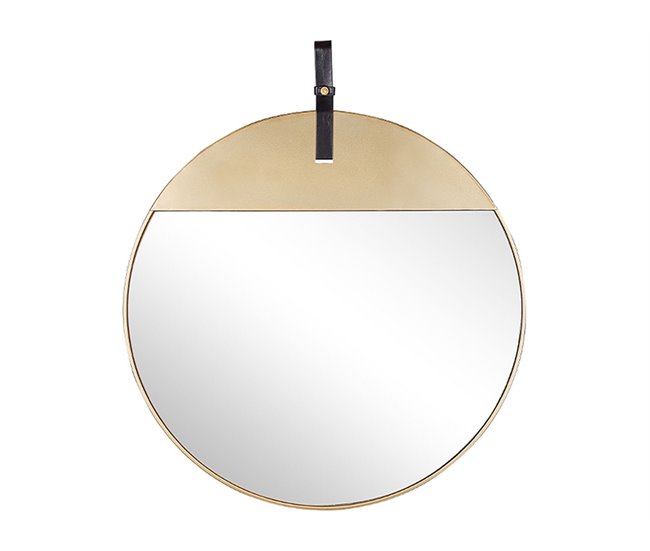 Oferta De Temporada Espejo GURS 60 cm 60 cm Metal Dorado - Conforama